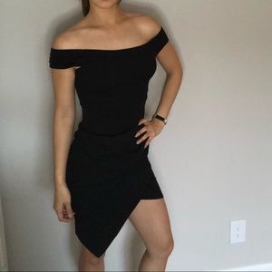 Off the Shoulder Little Black Dress